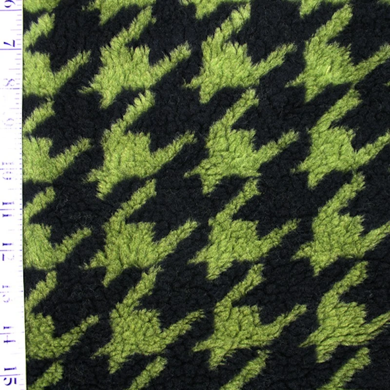 Sherpa Premium Houndstooth Dogtooth Fleece Super Soft Fabric 150cm Wide 4 Sherpa Premium Houndstooth Dogtooth Fleece Super Soft Fabric 150cm Wide - Image 2