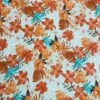 Silky Satin Fabric Flower Floral Palm Tropical Leaves Fenton Place 145cm Wide -OHSEWCRAFTY silky satin fabric flower floral palm tropical leaves fenton place 145cm wide