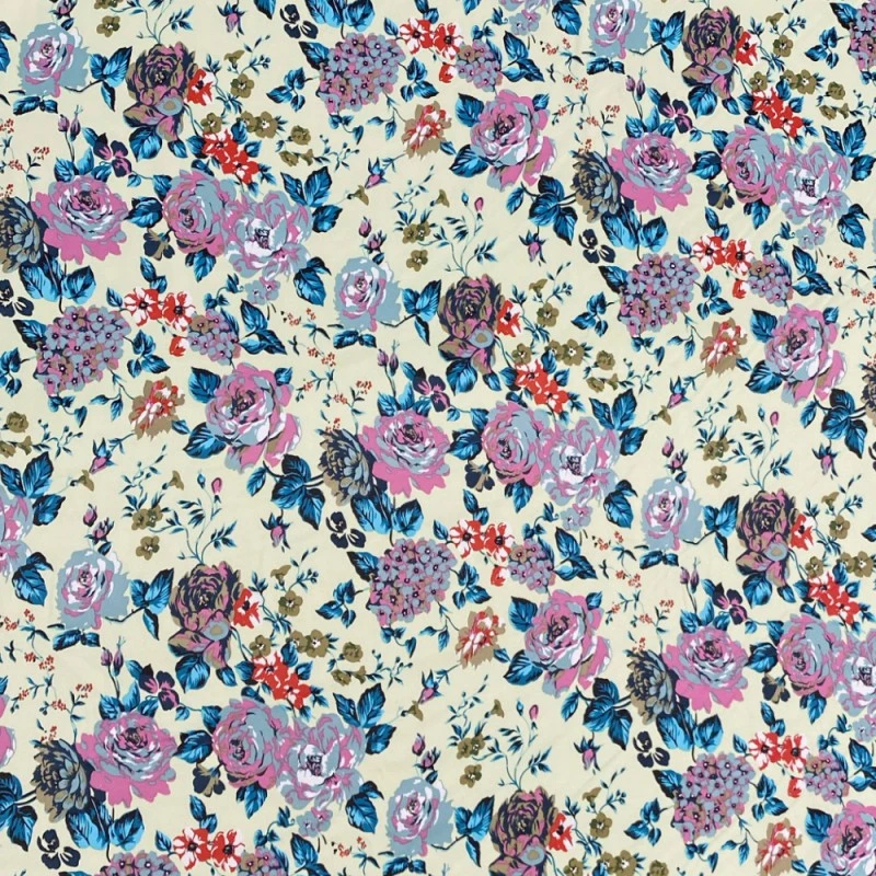 Silky Satin Fabric Flower Floral Roses Rosebuds Buds Abbottsford Way 145cm Wide 3 Silky Satin Fabric Flower Floral Roses Rosebuds Buds Abbottsford Way 145cm Wide