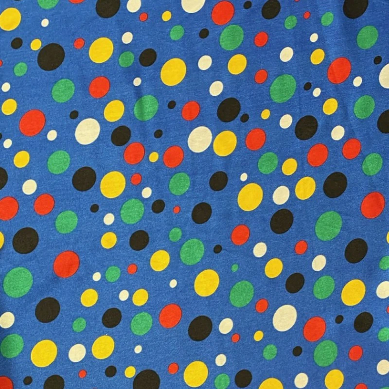 Silky Satin Fabric Spot Splodge Clown Circus Colourful Balloon Dotty 145cm Wide 3 Silky Satin Fabric Spot Splodge Clown Circus Colourful Balloon Dotty 145cm Wide