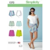 Simplicity Sewing Pattern 1370 Misses' Short Shorts, Skort And Mini Skirt P5 -OHSEWCRAFTY simplicity sewing pattern 1370 misses short shorts skort and mini skirt p5
