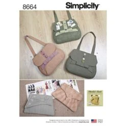 Simplicity Sewing Pattern 8664 Bags Handbags In 4 Styles Purse Clutch -OHSEWCRAFTY simplicity sewing pattern 8664 bags handbags in 4 styles purse clutch 2