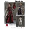 Simplicity Sewing Pattern 8719 Misses Steampunk Halloween Costumes -OHSEWCRAFTY simplicity sewing pattern 8719 misses steampunk halloween costumes