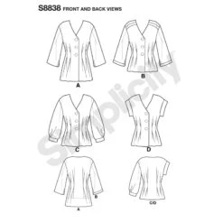 Simplicity Sewing Pattern 8838 Misses'/Miss Petite Shirt -OHSEWCRAFTY simplicity sewing pattern 8838 misses miss petite shirt 2