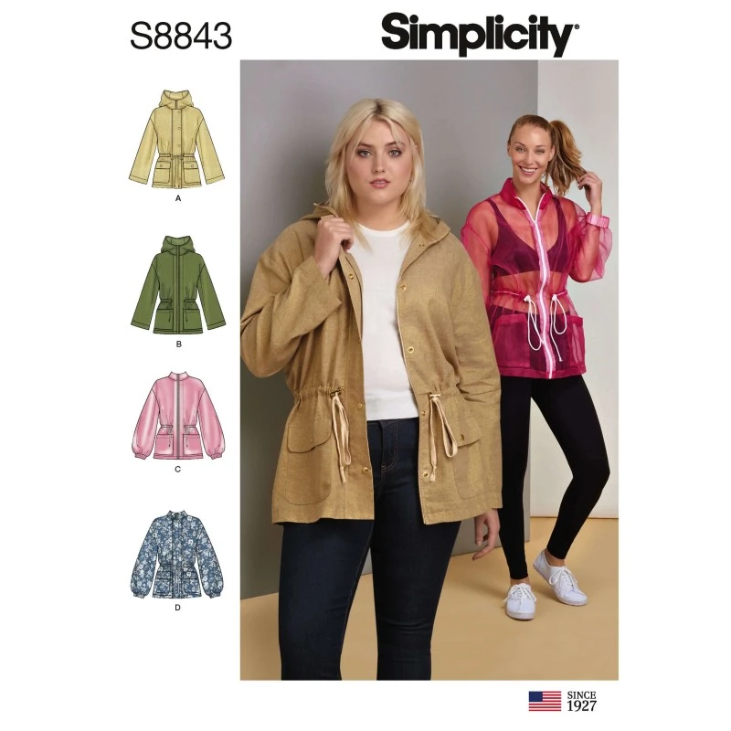Simplicity Sewing Pattern 8843 Misses' Anorak Jacket 3 Simplicity Sewing Pattern 8843 Misses' Anorak Jacket