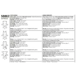 Simplicity Sewing Pattern 8862 Stuffed Animals With Sequin Bellies -OHSEWCRAFTY simplicity sewing pattern 8862 stuffed animals with sequin bellies 2