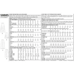 Simplicity Sewing Pattern 8885 Misses' Maxi Skirt Or Palazzo Trousers Wide Leg -OHSEWCRAFTY simplicity sewing pattern 8885 misses maxi skirt or palazzo trousers wide leg 2