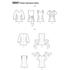 Simplicity Sewing Pattern 8921 Misses' Zip Up Fashion Shirt -OHSEWCRAFTY simplicity sewing pattern 8921 misses zip up fashion shirt 2