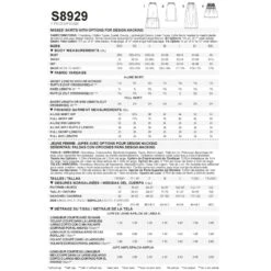 Simplicity Sewing Pattern 8929 Misses' Skirt With Options For Design Hacking -OHSEWCRAFTY simplicity sewing pattern s8929 misses skirt with options for design hacking 2