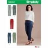 Simplicity Sewing Pattern S8957 Misses Slim Leg Tapered Trousers Hem Variations -OHSEWCRAFTY simplicity sewing pattern s8957 misses slim leg tapered trousers hem variations