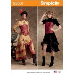 Simplicity Sewing Pattern S9007 Misses' Steampunk Costumes Cosplay Halloween