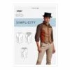 Simplicity Sewing Pattern S9087 Men's Button Or Zip Up Steampunk Waistcoat Vests