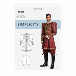 Simplicity Sewing Pattern S9095 Men's Tudor Historical Costume Coat Trousers