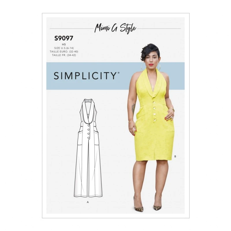 Simplicity Sewing Pattern S9097 Mimi G Style Misses' Dress & Jumpsuit 3 Simplicity Sewing Pattern S9097 Mimi G Style Misses' Dress & Jumpsuit