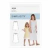 Simplicity Sewing Pattern S9120 Children's Girl's A Line Dresses Keyhole Back