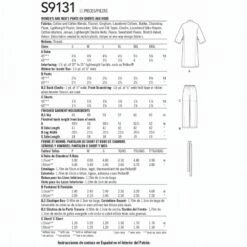 Simplicity Sewing Pattern S9131 AA S-M-L Unisex Sleepwear -OHSEWCRAFTY simplicity sewing pattern s9131 aa s m l unisex sleepwear 1