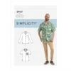 Simplicity Sewing Pattern S9157 Men's Open Collar With Sleeve Length Variations -OHSEWCRAFTY simplicity sewing pattern s9157 men s open collar with sleeve length variations