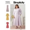 Simplicity Sewing Pattern S9260 Misses' Front Dresses With Collar Sleeve Option -OHSEWCRAFTY simplicity sewing pattern s9260 misses front dresses with collar sleeve option
