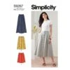 Simplicity Sewing Pattern S9267 Misses' Front Buttoned Soft Pleats Skirts -OHSEWCRAFTY simplicity sewing pattern s9267 misses front buttoned soft pleats skirts