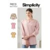 Simplicity Sewing Pattern S9274 Misses' Round Neckline Top With Notched Detail -OHSEWCRAFTY simplicity sewing pattern s9274 misses round neckline top with notched detail