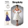 Simplicity Sewing Pattern S9284 Misses' Vintage Sweetheart Neckline Dresses -OHSEWCRAFTY simplicity sewing pattern s9284 misses vintage sweetheart neckline dresses