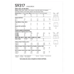 Simplicity Sewing Pattern S9317 Babies Ruffled Dress Top And Pull On Shorts -OHSEWCRAFTY simplicity sewing pattern s9317 babies ruffled dress top and pull on shorts 2
