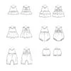Simplicity Sewing Pattern S9319 Toddlers Cross Strap Top Dress Romper & Bloomers -OHSEWCRAFTY simplicity sewing pattern s9319 toddlers cross strap top dress romper bloomers