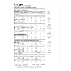 Simplicity Sewing Pattern S9319 Toddlers Cross Strap Top Dress Romper & Bloomers -OHSEWCRAFTY simplicity sewing pattern s9319 toddlers cross strap top dress romper bloomers 2