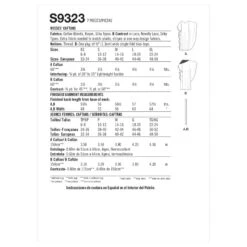 Simplicity Sewing Pattern S9323 Misses' Caftan Tunic Maxi Dress Neckline Options -OHSEWCRAFTY simplicity sewing pattern s9323 misses caftan tunic maxi dress neckline options 2