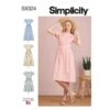 Simplicity Sewing Pattern S9324 Misses' Fit & Flare Dresses With Patch Pockets -OHSEWCRAFTY simplicity sewing pattern s9324 misses fit flare dresses with patch pockets