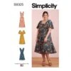 Simplicity Sewing Pattern S9325 Misses' Plus Size Dresses Sleeve Options Panels -OHSEWCRAFTY simplicity sewing pattern s9325 misses plus size dresses sleeve options panels