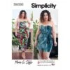 Simplicity Sewing Pattern S9330 Misses' Strapless Jumpsuit And Mini Dress -OHSEWCRAFTY simplicity sewing pattern s9330 misses strapless jumpsuit and mini dress