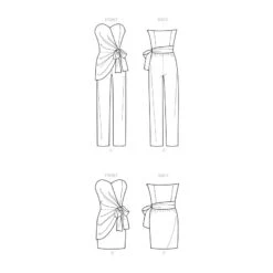 Simplicity Sewing Pattern S9330 Misses' Strapless Jumpsuit And Mini Dress -OHSEWCRAFTY simplicity sewing pattern s9330 misses strapless jumpsuit and mini dress 2