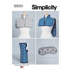 Simplicity Sewing Pattern S9331 Hot Or Cold Comfort Vests Eyemask & Wrist Wrap