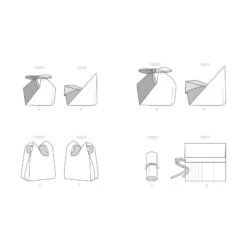 Simplicity Sewing Pattern S9332 Tote Bags In Various Styles Knitting Pin Wraps