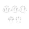 Simplicity Sewing Pattern S9333 Misses' Gathered Front Blouse Top Sleeve Options -OHSEWCRAFTY simplicity sewing pattern s9333 misses gathered front blouse top sleeve options