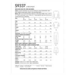 Simplicity Sewing Pattern S9337 Unisex Mix Match Tops Trousers Shorts Sportswear -OHSEWCRAFTY simplicity sewing pattern s9337 unisex mix match tops trousers shorts sportswear 2