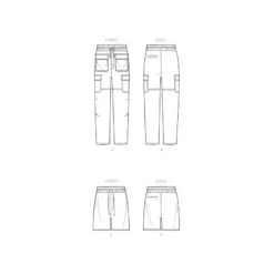 Simplicity Sewing Pattern S9338 Men's Shorts And Cargo Trousers Elastic Waist -OHSEWCRAFTY simplicity sewing pattern s9338 men s shorts and cargo trousers elastic waist 2