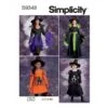 Simplicity Sewing Pattern S9348 Childrens Girls' Witch Dress Costume Halloween 1 Simplicity Sewing Pattern S9348 Childrens Girls' Witch Dress Costume Halloween -OHSEWCRAFTY simplicity sewing pattern s9348 childrens girls witch dress costume halloween