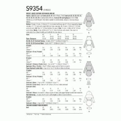 Simplicity Sewing Pattern S9354 Misses' Hooded Jacket Costume Masks And Hat -OHSEWCRAFTY simplicity sewing pattern s9354 misses hooded jacket costume masks and hat 1