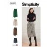 Simplicity Sewing Pattern S9375 Misses' Faux Wrap Skirt With Twist -OHSEWCRAFTY simplicity sewing pattern s9375 misses faux wrap skirt with twist