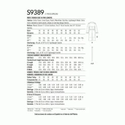 Simplicity Sewing Pattern S9389 Men's Trench Coat Double Breasted Jacket -OHSEWCRAFTY simplicity sewing pattern s9389 men s trench coat double breasted jacket 1 1