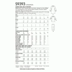 Simplicity Sewing Pattern S9393 Children's Dress, Tunic, Top And Trousers -OHSEWCRAFTY simplicity sewing pattern s9393 children s dress tunic top and trousers 1