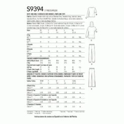 Simplicity Sewing Pattern S9394 Boys Girls Oversized Knit Hoodies Trousers Tops -OHSEWCRAFTY simplicity sewing pattern s9394 boys girls oversized knit hoodies trousers tops 1