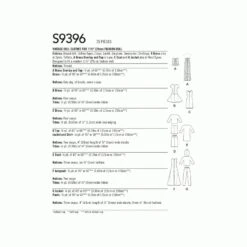 Simplicity Sewing Pattern S9396 Vintage Doll Clothes For 11 1/2″ Doll -OHSEWCRAFTY simplicity sewing pattern s9396 vintage doll clothes for 11 12 doll 1