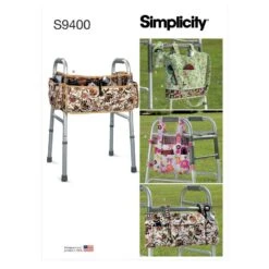 Simplicity Sewing Pattern S9400 Mobility Walker Accessories Bag And Organiser