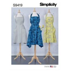 Simplicity Sewing Pattern S9419 Misses’ Vintage-style Aprons With Variations