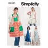 Simplicity Sewing Pattern S9435 Misses' Pretty Apron Overall-Style Bib -OHSEWCRAFTY simplicity sewing pattern s9435 misses pretty apron overall style bib