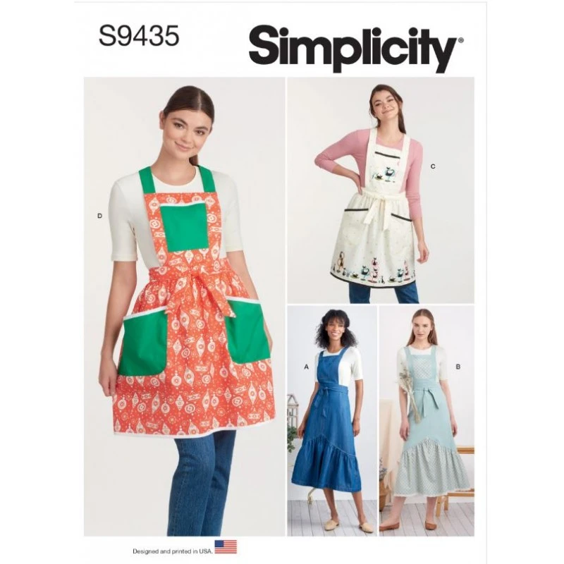 Simplicity Sewing Pattern S9435 Misses' Pretty Apron Overall-Style Bib 3 Simplicity Sewing Pattern S9435 Misses' Pretty Apron Overall-Style Bib