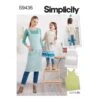 Simplicity Sewing Pattern S9436 Adult And Child Crossback Aprons -OHSEWCRAFTY simplicity sewing pattern s9436 adult and child crossback aprons